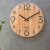 Wooden Wall Clock - Modern Design - Nordic Brief - Living Room Decoration
